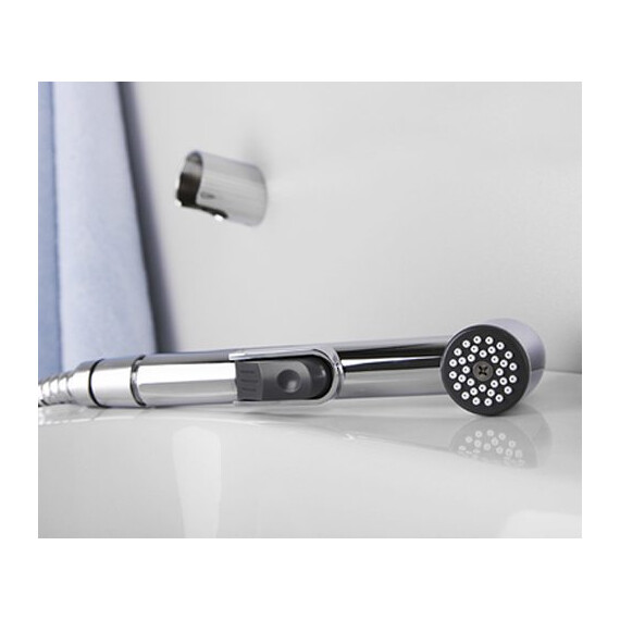 СМЕСИТЕЛЬ ДЛЯ РАКОВИНЫ С ГИГИЕНИЧЕСКОЙ ЛЕЙКОЙ WASSERKRAFT MAIN 4108