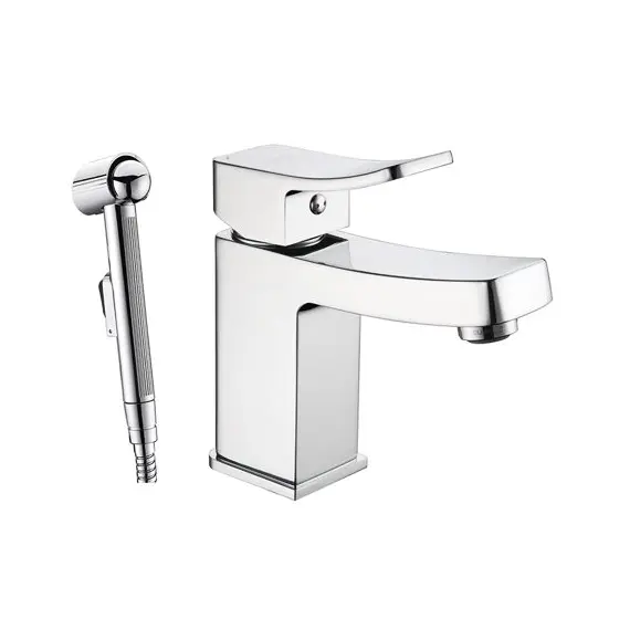 СМЕСИТЕЛЬ ДЛЯ РАКОВИНЫ С ГИГИЕНИЧЕСКОЙ ЛЕЙКОЙ WASSERKRAFT ALLER 1068