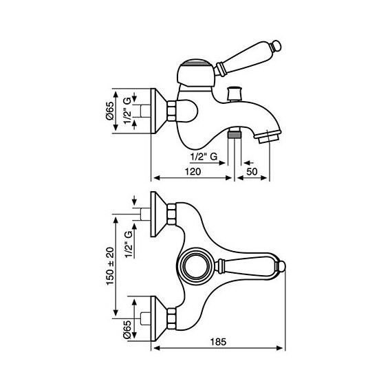 СМЕСИТЕЛЬ ДЛЯ ВАННЫ EMMEVI LAGUNA 40061