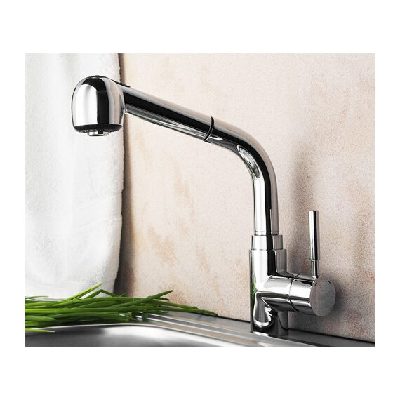 СМЕСИТЕЛЬ ДЛЯ КУХНИ С ВЫДВИЖНОЙ ЛЕЙКОЙ WASSERKRAFT MAIN 4166