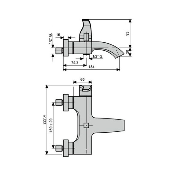 СМЕСИТЕЛЬ ДЛЯ ВАННЫ EMMEVI NIAGARA 74031 СМЕСИТЕЛЬ ДЛЯ ВАННЫ EMMEVI NIAGARA 74031