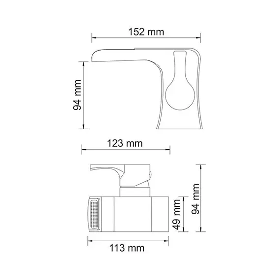 KАСКАДНЫЙ СМЕСИТЕЛЬ ДЛЯ УМЫВАЛЬНИКА WASSERKRAFT BERKEL 4869
