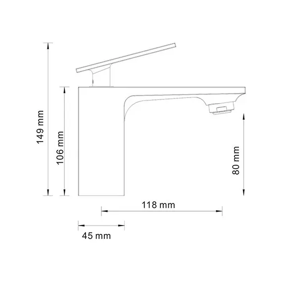 СМЕСИТЕЛЬ ДЛЯ РАКОВИНЫ WASSERKRAFT ALME 1503