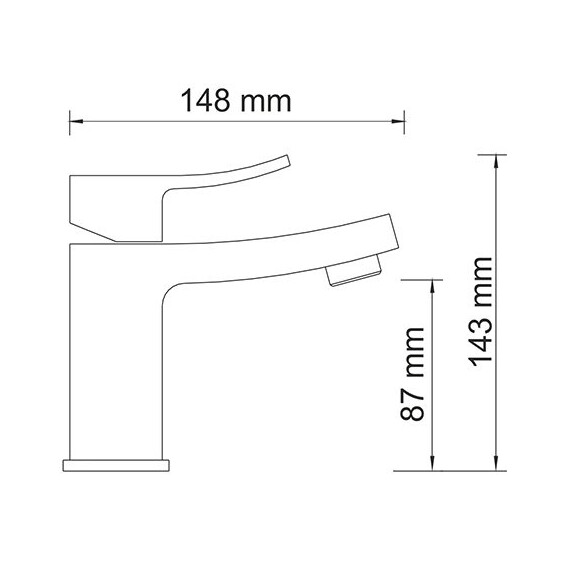 СМЕСИТЕЛЬ ДЛЯ РАКОВИНЫ WASSERKRAFT EXTER 1603