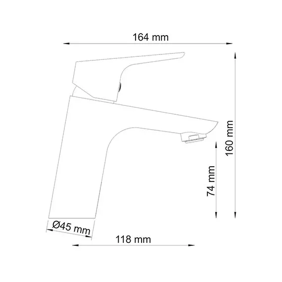 СМЕСИТЕЛЬ ДЛЯ РАКОВИНЫ WASSERKRAFT LIPPE 4503