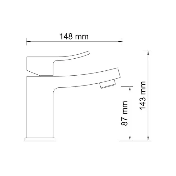 СМЕСИТЕЛЬ ДЛЯ РАКОВИНЫ WASSERKRAFT ALLER 1063 WHITE