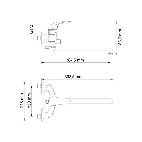 СМЕСИТЕЛЬ ДЛЯ ВАННЫ С ДЛИННЫМ ИЗЛИВОМ WASSERKRAFT ROSSEL 2802L СМЕСИТЕЛЬ ДЛЯ ВАННЫ С ДЛИННЫМ ИЗЛИВОМ WASSERKRAFT ROSSEL 2802L