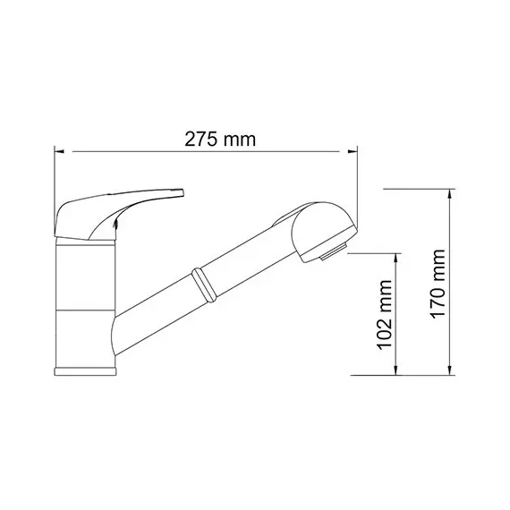 СМЕСИТЕЛЬ ДЛЯ КУХНИ С ВЫДВИЖНОЙ ЛЕЙКОЙ WASSERKRAFT ODER 6365