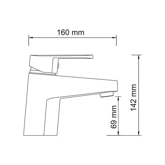 СМЕСИТЕЛЬ ДЛЯ РАКОВИНЫ WASSERKRAFT DONAU 5303