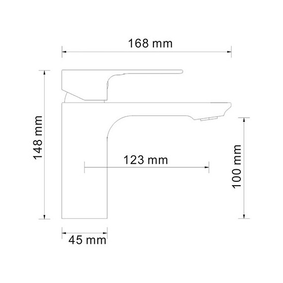СМЕСИТЕЛЬ ДЛЯ РАКОВИНЫ WASSERKRAFT DINKEL 5803
