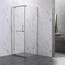 ДУШЕВОЙ УГОЛ VECONI ROVIGO RV-18, 900X900X2000, ХРОМ, СТЕКЛО ПРОЗРАЧНОЕ