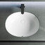 УМЫВАЛЬНИК ОВАЛЬНЫЙ ВСТРАИВАЕМЫЙ ПОД СТОЛЕШНИЦУ CERAMICA NOVA ELEMENT 560X420X195 ММ