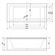 АКРИЛОВАЯ ВАННА CEZARES PLANE 190X80 АКРИЛОВАЯ ВАННА CEZARES PLANE 190X80