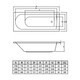 ВАННА АКРИЛОВАЯ C-BATH GEBA 180X75