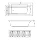 ВАННА АКРИЛОВАЯ C-BATH SELENA 160X70