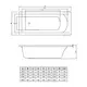 ВАННА АКРИЛОВАЯ C-BATH SELENA 160X70