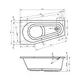 ВАННА АКРИЛОВАЯ RIHO DELTA 150X80 R