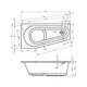 ВАННА АКРИЛОВАЯ RIHO DELTA 160X80 L