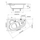 ВАННА АКРИЛОВАЯ RAVAK ASYMMETRIC 160X105 L ВАННА АКРИЛОВАЯ RAVAK ASYMMETRIC 160X105 L