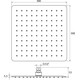 НАСАДКА ДЛЯ ДУША КВАДРАТНАЯ 300 ММ RAVAK 982.00
