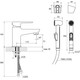 СМЕСИТЕЛЬ ДЛЯ УМЫВАЛЬНИКА С ГИГИЕНИЧЕСКИМ ДУШЕМ RAVAK BM 011.00
