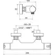 СМЕСИТЕЛЬ ДЛЯ ДУША НАСТЕННЫЙ ТЕРМОСТАТИЧЕСКИЙ RAVAK TE 032.00/150