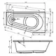 ВАННА АКРИЛОВАЯ RIHO DELTA PLUG & PLAY L 150X80