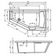 ВАННА АКРИЛОВАЯ С МОНОЛИТНОЙ ПАНЕЛЬЮ RIHO GETA PLUG & PLAY R 160X90