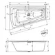 ВАННА АКРИЛОВАЯ RIHO STILL SMART PLUG & PLAY R 170X110