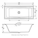 ВАННА АКРИЛОВАЯ С МОНОЛИТНОЙ ПАНЕЛЬЮ RIHO STILL ELITE SQUARE PLUG & PLAY R 170X75