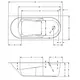 ВАННА АКРИЛОВАЯ RIHO LAZY R 180X80