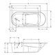 ВАННА АКРИЛОВАЯ RIHO LAZY L 180X80