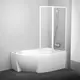 ШТОРКА ДЛЯ ВАННЫ RAVAK VSK2 ROSA 140 P ТРАНСПАРЕНТ