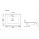 УМЫВАЛЬНИК НАКЛАДНОЙ ПРЯМОУГОЛЬНЫЙ CERAMICA NOVA ELEMENT 625X480X190 ММ