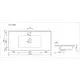 УМЫВАЛЬНИК НАКЛАДНОЙ ПРЯМОУГОЛЬНЫЙ CERAMICA NOVA ELEMENT 1025X480X190 ММ