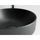 УМЫВАЛЬНИК ЧАША НАКЛАДНАЯ КРУГЛАЯ (ЦВЕТ ЧЁРНЫЙ МАТОВЫЙ) CERAMICA NOVA ELEMENT 355X355X125 ММ
