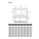 ВАННА АКРИЛОВАЯ RELISAN XENIA 160X75 ВАННА АКРИЛОВАЯ RELISAN XENIA 160X75