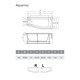 ВАННА АКРИЛОВАЯ RELISAN AQUARIUS L 160Х70Х50