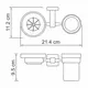 ДЕРЖАТЕЛЬ СТАКАНА И МЫЛЬНИЦЫ WASSERKRAFT LIPPE K-6526