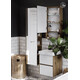 ЗЕРКАЛЬНЫЙ ШКАФ AQUATON СКАНДИ 45 БЕЛЫЙ, ДУБ РУСТИКАЛЬНЫЙ