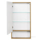 ЗЕРКАЛЬНЫЙ ШКАФ AQUATON СКАНДИ 45 БЕЛЫЙ, ДУБ РУСТИКАЛЬНЫЙ