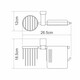 ДЕРЖАТЕЛЬ ТУАЛЕТНОЙ БУМАГИ И ОСВЕЖИТЕЛЯ WASSERKRAFT LEINE K-5059WHITE