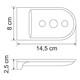 МЫЛЬНИЦА РЕШЕТКА WASSERKRAFT KAMMEL K-8369 МЫЛЬНИЦА РЕШЕТКА WASSERKRAFT KAMMEL K-8369