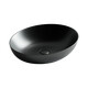 УМЫВАЛЬНИК ЧАША НАКЛАДНАЯ ОВАЛЬНАЯ CERAMICA NOVA ELEMENT 520*395*130ММ ЦВЕТ ЧЕРНЫЙ МАТОВЫЙ
