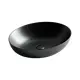УМЫВАЛЬНИК ЧАША НАКЛАДНАЯ ОВАЛЬНАЯ CERAMICA NOVA ELEMENT 520*395*130ММ ЦВЕТ ЧЕРНЫЙ МАТОВЫЙ
