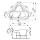 ВАННА АКРИЛОВАЯ VAGNERPLAST IRIS 143X143