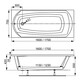 ВАННА АКРИЛОВАЯ VAGNERPLAST EBONY 160X75 ВАННА АКРИЛОВАЯ VAGNERPLAST EBONY 160X75