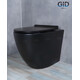 ПРИСТАВНОЙ УНИТАЗ GID TRS-269BM ЧЕРНЫЙ МАТОВЫЙ БЕЗОБОДКОВЫЙ