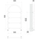 ВОДЯНОЙ ПОЛОТЕНЦЕСУШИТЕЛЬ TERMINUS ВЕРСАЛЬ П4 500Х930