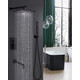 ВСТРАИВАЕМЫЙ ДУШЕВОЙ КОМПЛЕКТ СО СМЕСИТЕЛЕМ ALMAES LIROS ЧЕРНЫЙ  3 РЕЖИМА